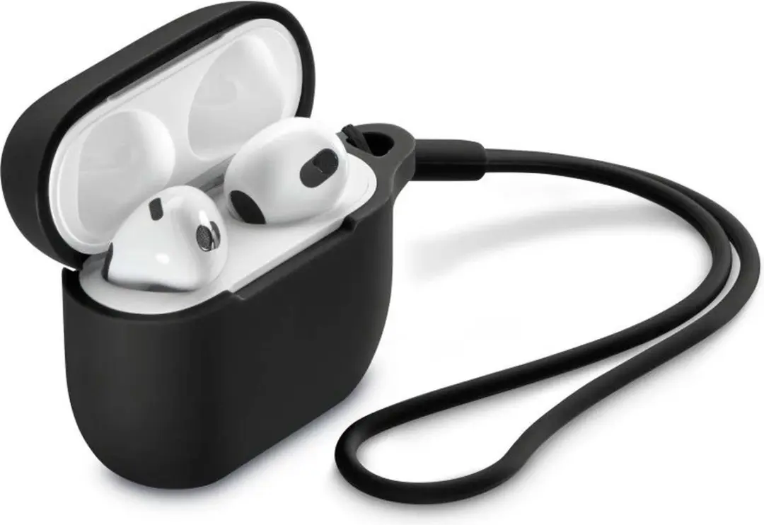 Hama Fantastic Feel Beschermhoes Apple AirPods 3e Gen - Zwart - afbeelding 6 van 6