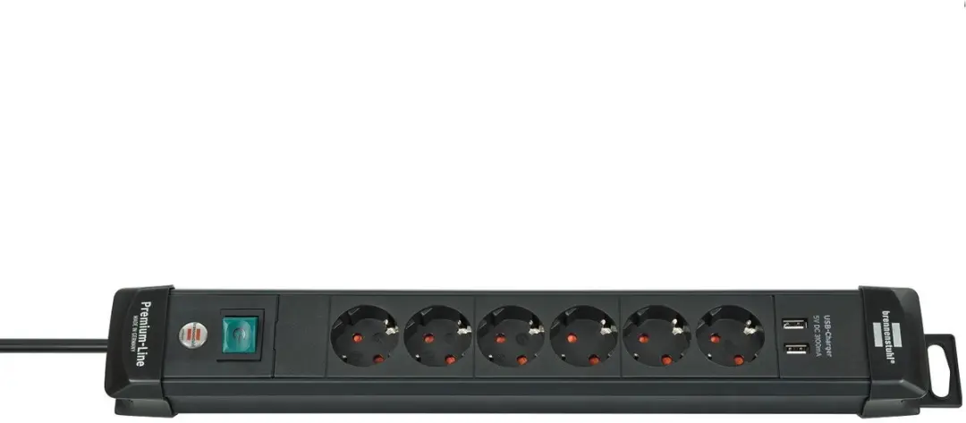Brennenstuhl Premium-Line Stekkerdoos 6x USB