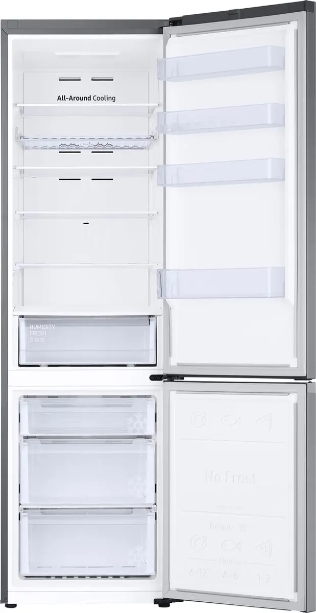 Samsung RB38C602CS9 Vrijstaand Koelkast - 390L - 3 Vriesvakken
