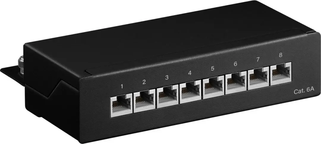 LogiLink NP0018B Patch Panel 8 Poorten