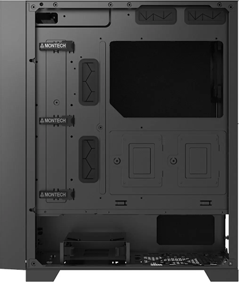 Montech Air 1000 Silent Midi Tower - Zwart