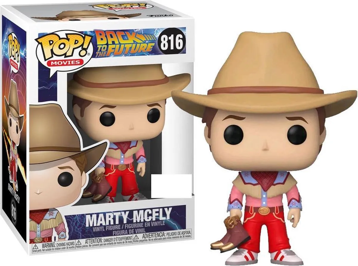 Funko Pop! Movies Back to the Future Marty McFly Cowboy #816
