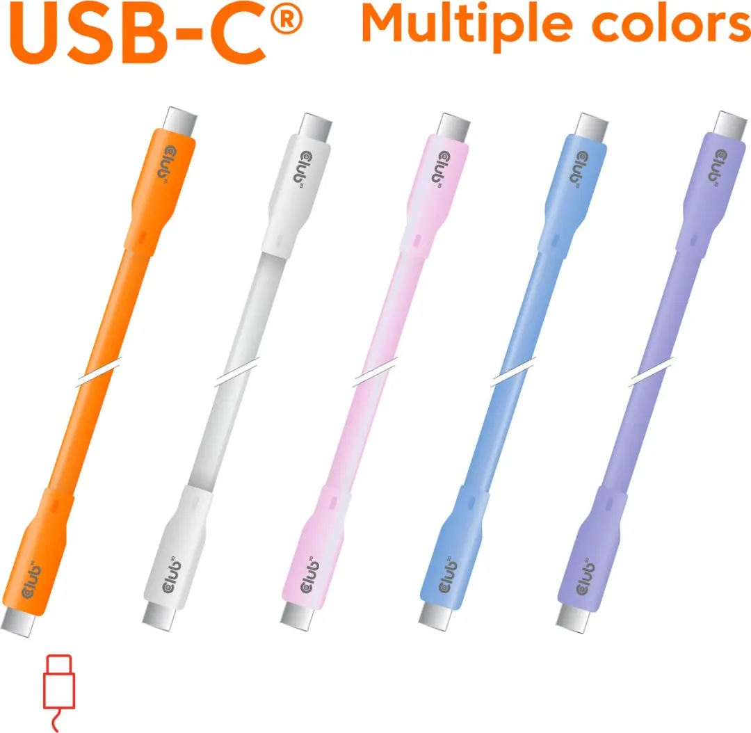Club 3D CAC-3001 USB-C Opladkabel 240W - 2m Wit