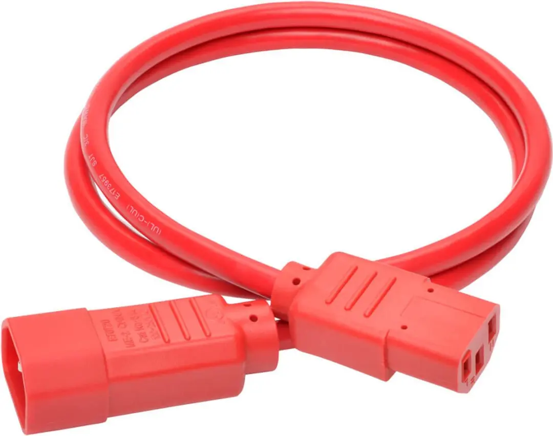 Tripp Lite P004-003-ARD Elektriciteitssnoer Rood - 0,9m C13-C14