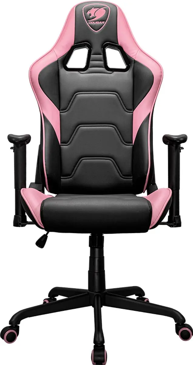 Cougar Armor Elite Gamingstoel - Zwart/Roze - 2D Armleuningen