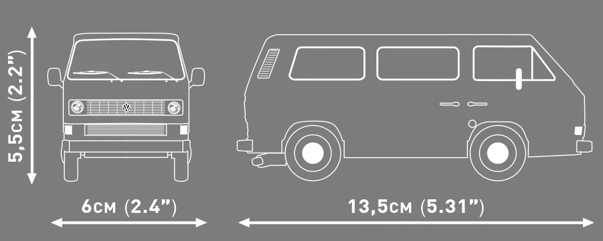 Cobi VW T3 1979 - 123 Stukken - Geel