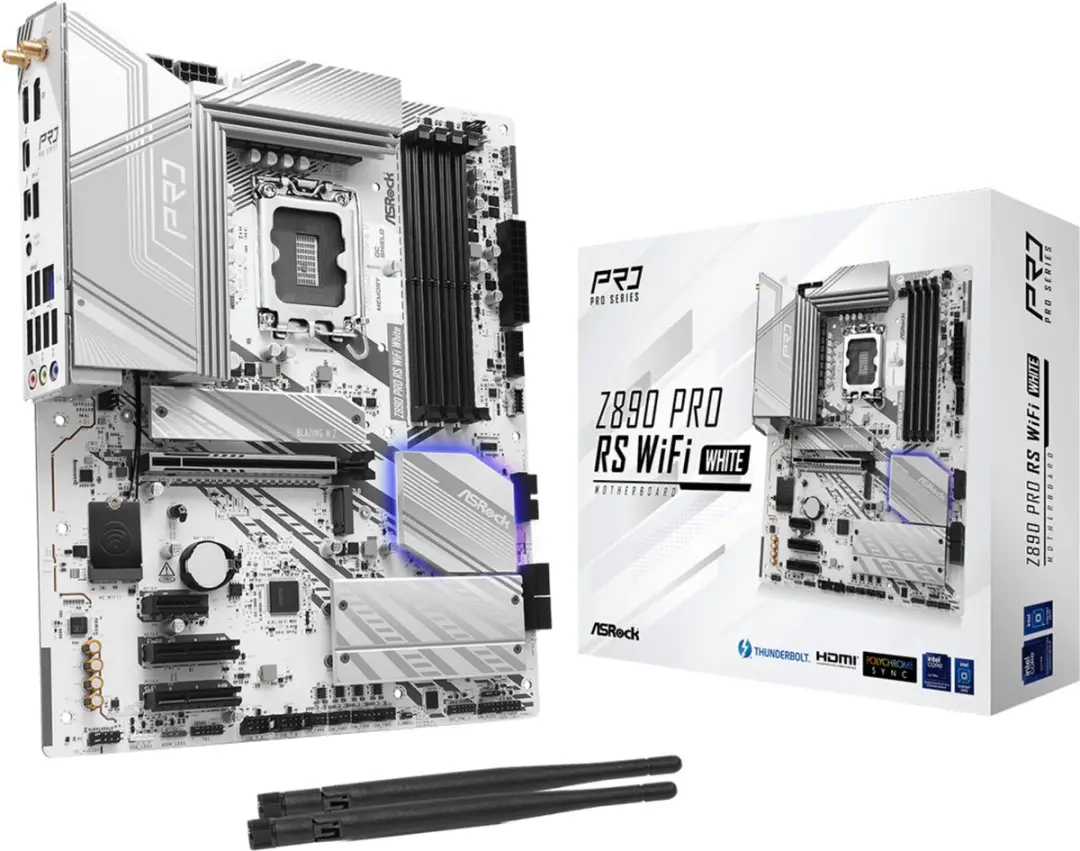 ASRock Z890 Pro RS WiFi White ATX Moederbord