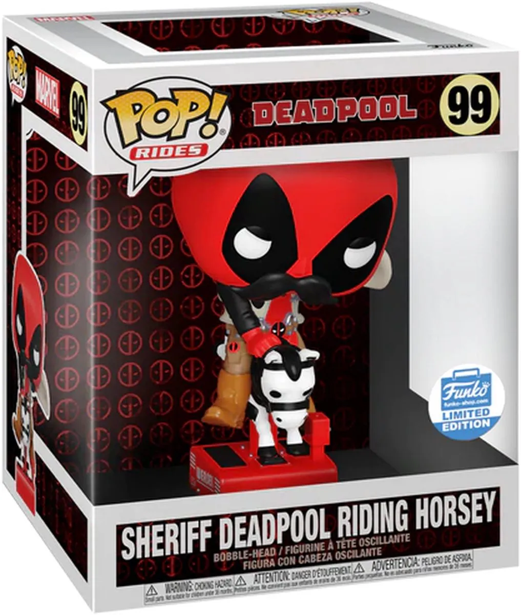 Funko POP! Rides Sheriff Deadpool Rijdend Paardje - 12cm - #99 - afbeelding 4 van 6