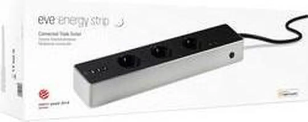 Eve Energy Strip Slimme Stroomdoos - 3 Stopcontacten - Zwart/Wit