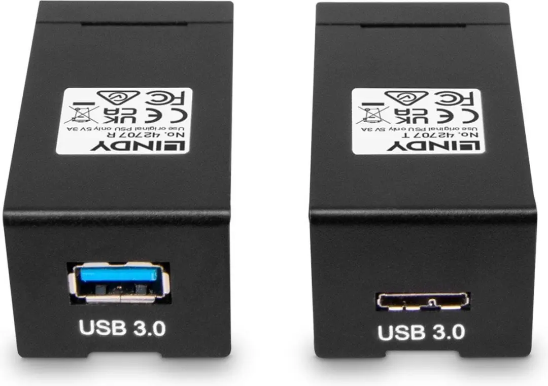 Lindy 42707 AV Extender Zender & Ontvanger - Zwart