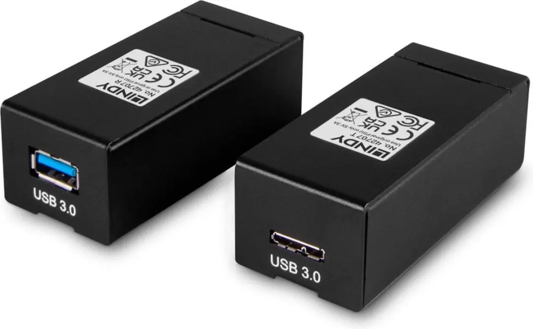 Lindy 42707 AV Extender Zender & Ontvanger - Zwart
