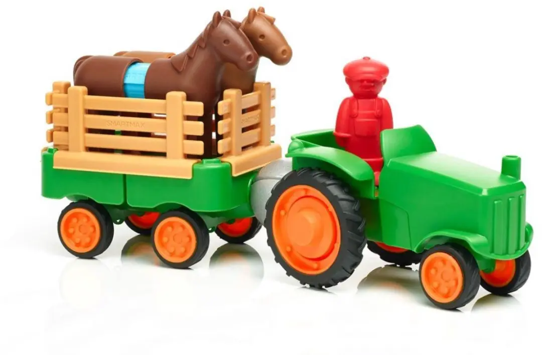 SmartGames SmartMax My First Tractor Set - Magnetisch Bouwset 22-delig