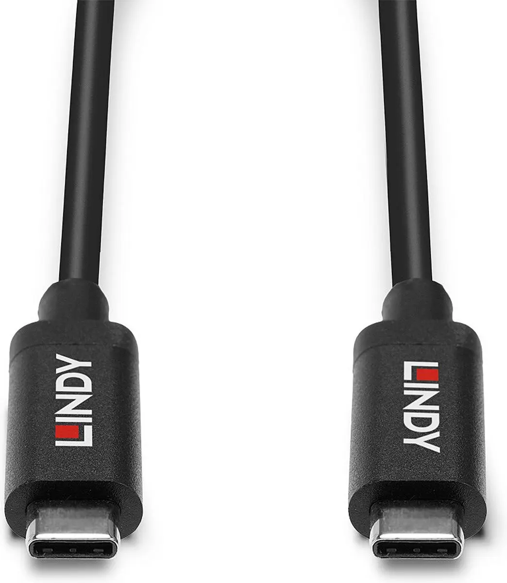 Lindy USB 3.2 Gen2 USB-C naar USB-C Kabel 3m - Zwart