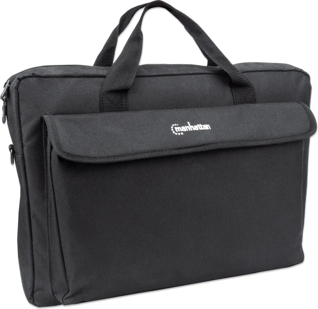 Manhattan London Notebook Tas 17 inch - Zwart