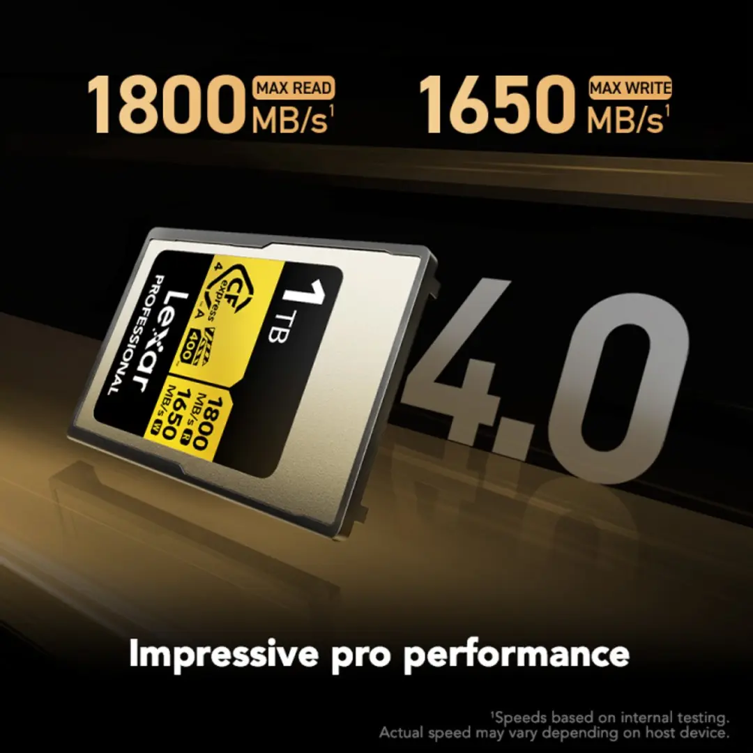 Lexar CFexpress PRO Type A Gold 4.0 1TB - 1800MB/s Lezen