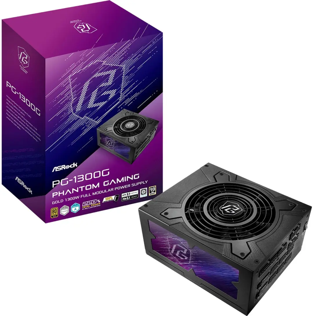 ASRock 90-UXP130-GFEAAB Voeding 1300W