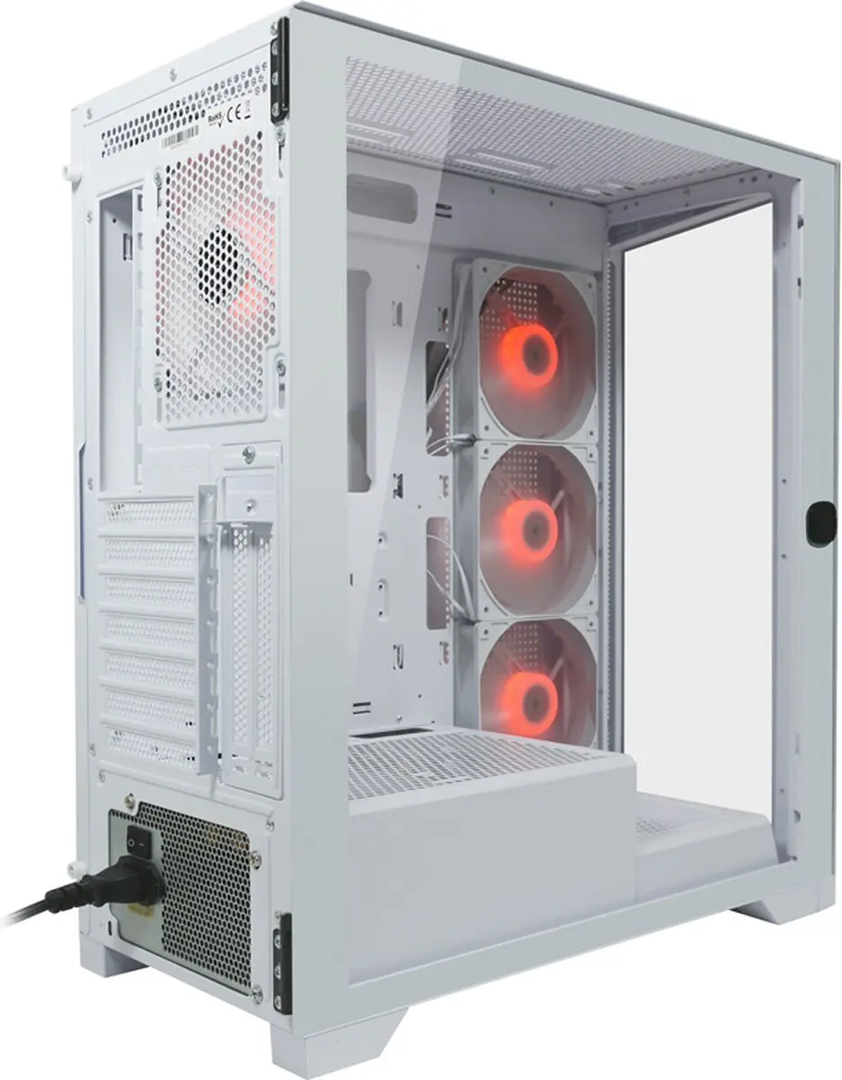 LC Power GAME HERO Crosswind ATX Behuizing - Wit