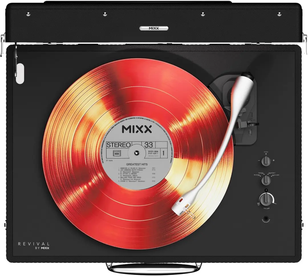 Mixx Revival 65 Vinyl Platenspeler - Bluetooth - Zwart