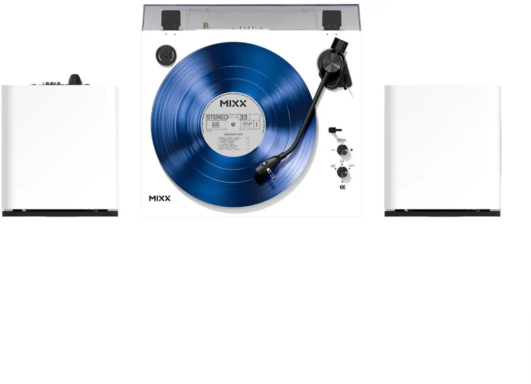 Mixx Analog System 5 MAS-05-WH-489 Platenspeler + Draadloze Speakers - Wit