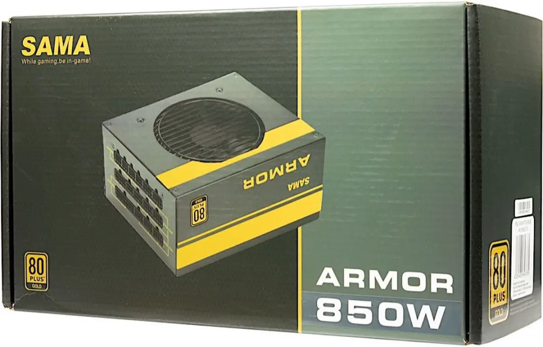 Inter-Tech SAMA FTX-850-B ARMOR Voeding 850W - Zwart