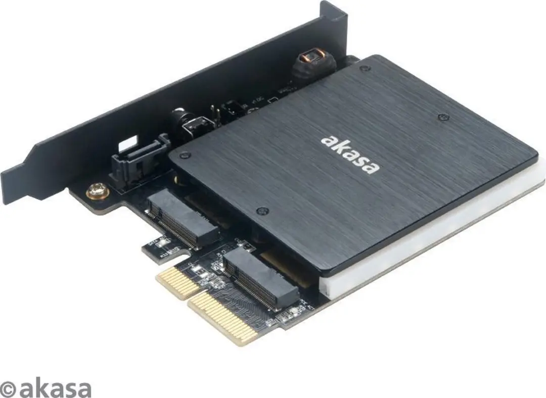 Akasa AK-PCCM2P-03 M.2 SSD Adapter - RGB & Koellichaam - afbeelding 6 van 6