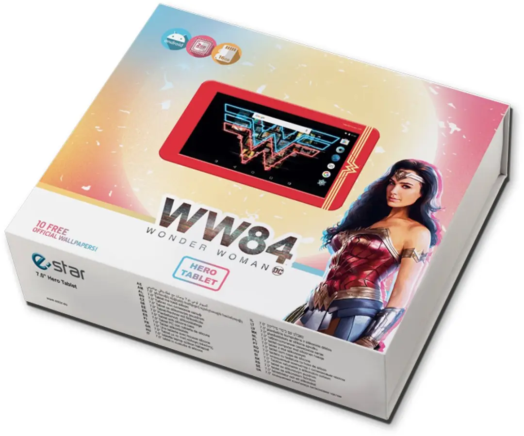 Estar Wonder Woman HERO MID7399-WW Tablet - 16GB - 7" - Android 10 - Meerkleurig