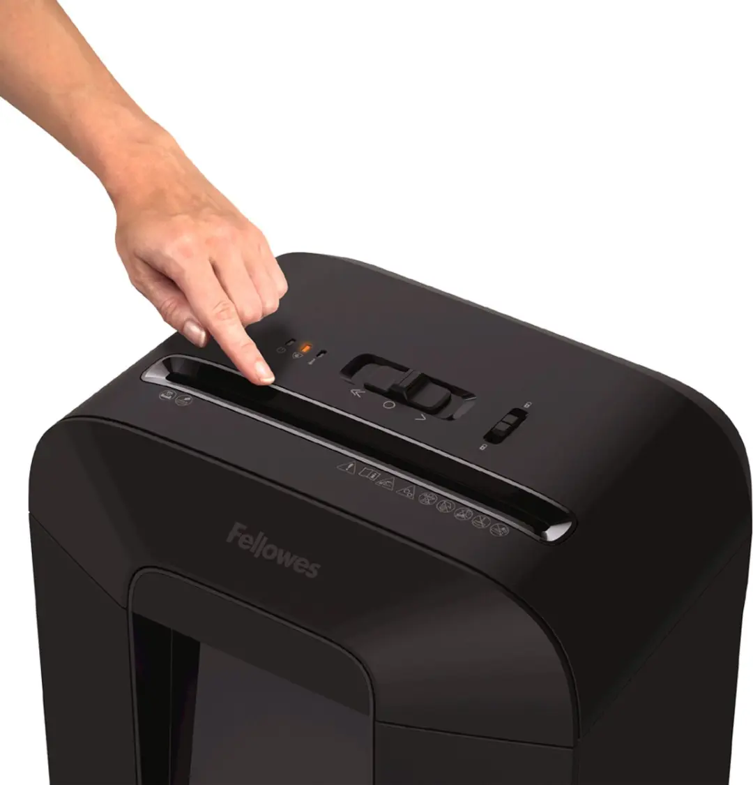 Fellowes LX85 Papiervernietiger P-4 Cross-Cut 12 Vel - 19L Zwart - afbeelding 6 van 6