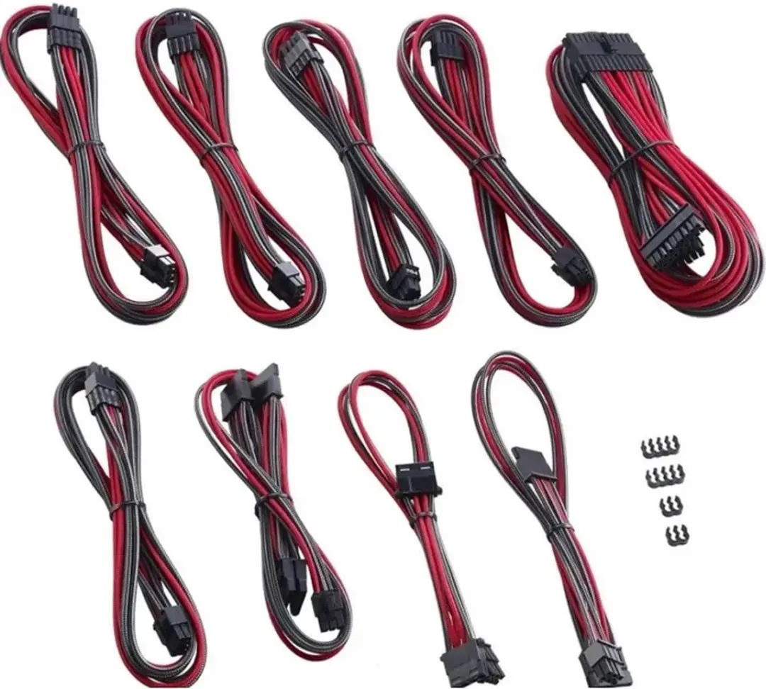 Asus CableMod PRO ModMesh RT-Series Kabelkit - 13 Stuks - Carbon/Rood
