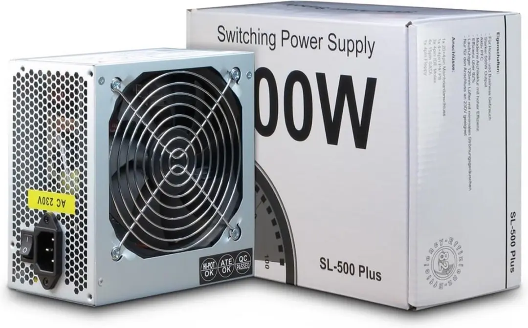 Inter-Tech SL-500 Plus Voeding 500W - Silver