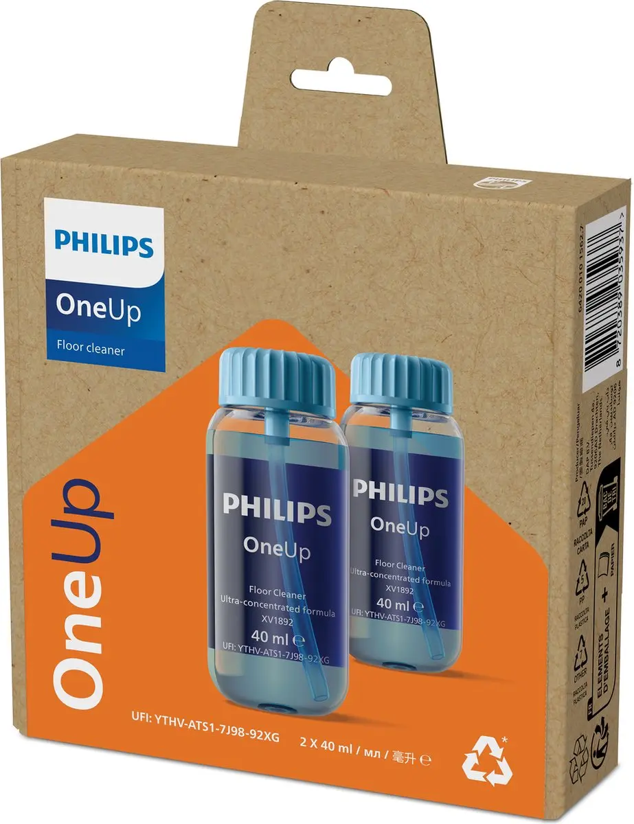 Philips OneUp XV1892/02 Schoonmaakmiddel Vloerwisser 40ml - Dubbelverpakking - afbeelding 6 van 6
