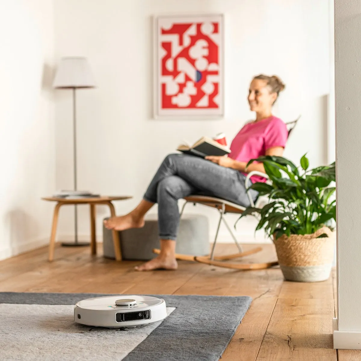 Kärcher RCV 5 Comfort Robotstofzuiger met Afzuigstation - 5000 Pa - 85 m²/u - Wit - afbeelding 6 van 6