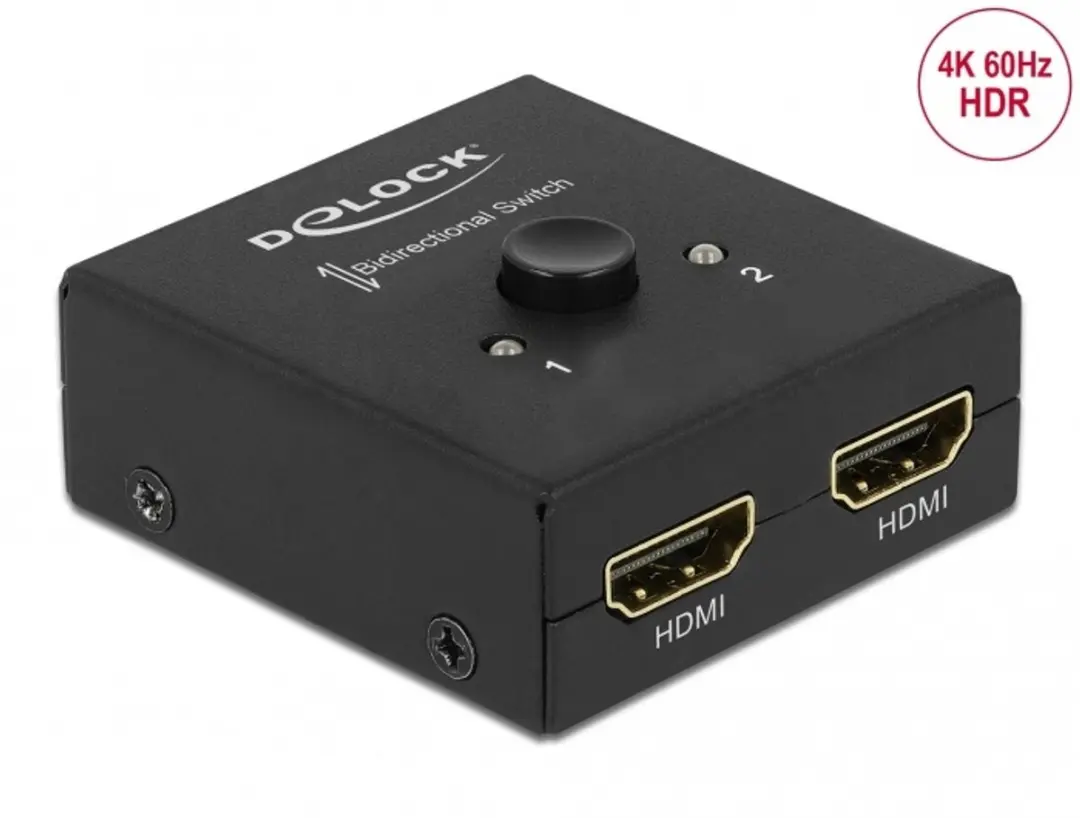 Delock 64072 HDMI Video Switch - Zwart