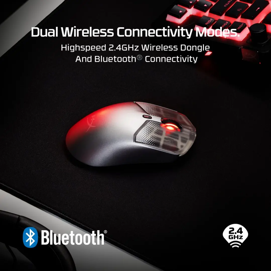 HyperX Pulsefire Haste 2 S 9B002AA Gamingmuis - Zilver