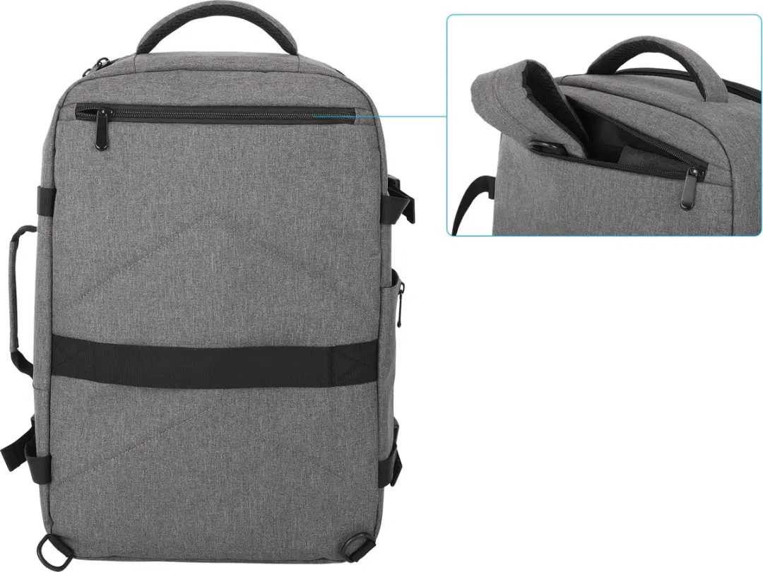 MH Rome Notebook Travel Backpack 17.3 - 440370 Grijs