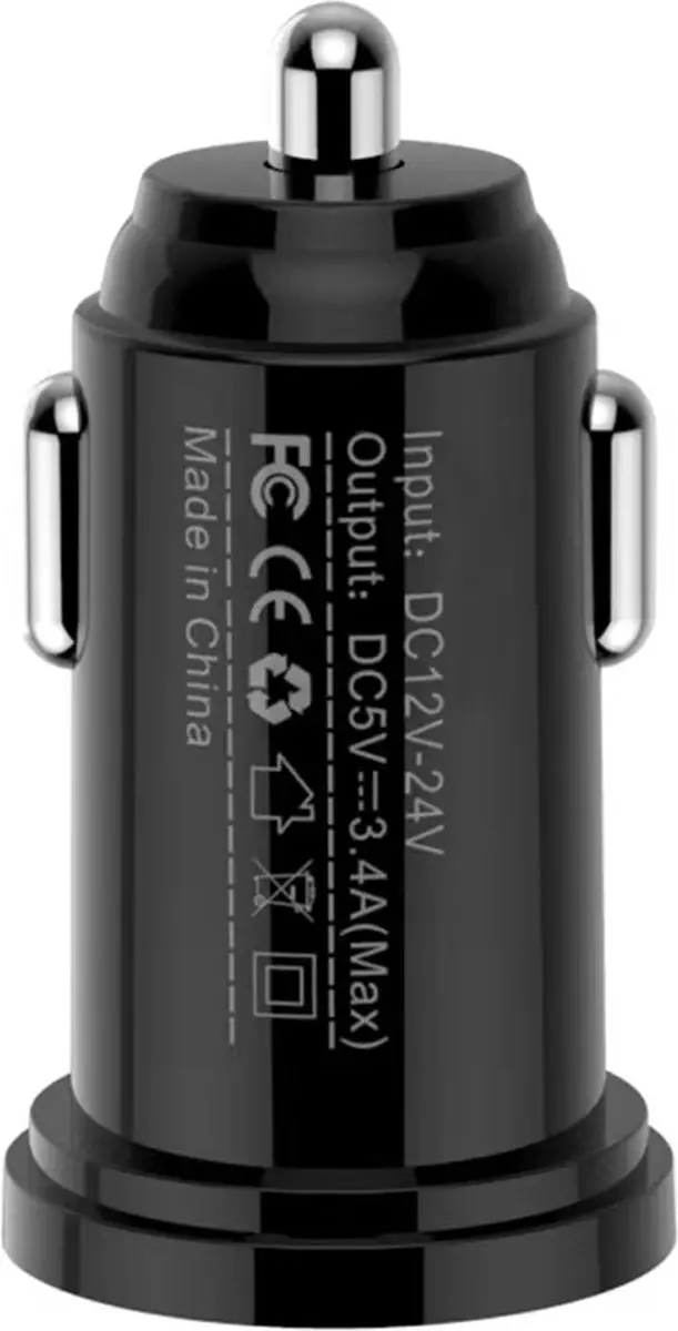 Techly IUSB2-CAR5-A24 Auto Oplader 12W - Zwart - afbeelding 6 van 6