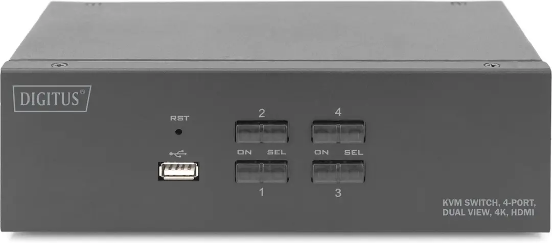 Digitus DS-12883 KVM-switch 7x USB 2.0 - Zwart