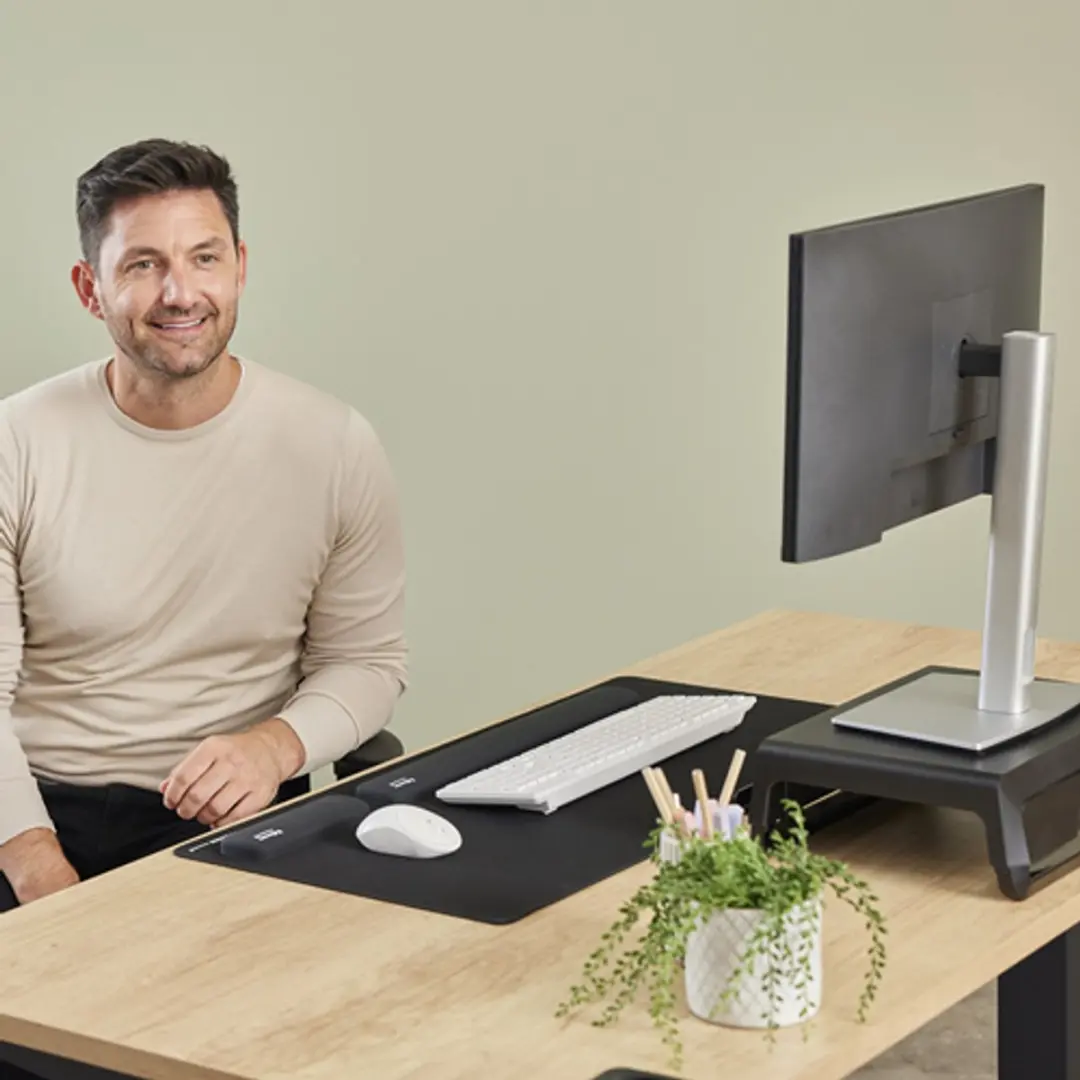 Fellowes Breyta Polssteun Silicone - Zwart