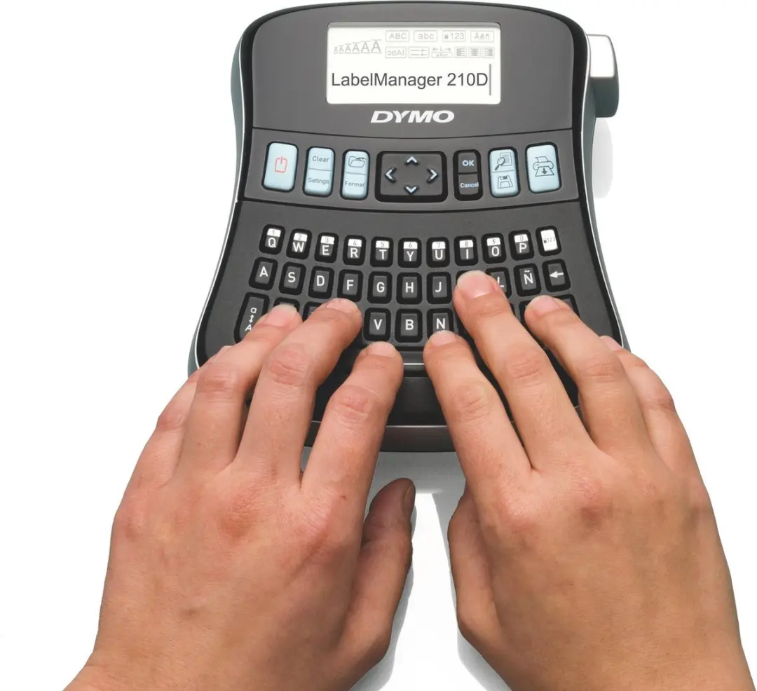 DYMO LabelManager LM210D Labelprinter - AZERTY - Zwart/Zilver
