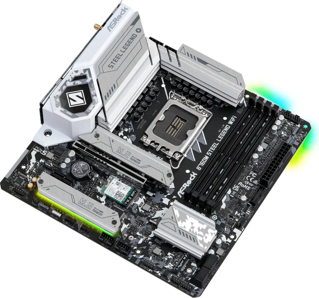 ASRock B760M Steel Legend WiFi - Moederbord - LGA1700 - DDR5 - Wi-Fi 6E