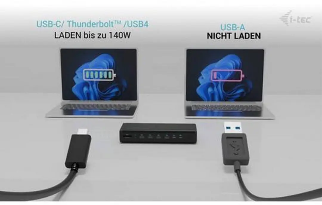 I-tec CA6MONITORDOCKPD Dockingstation - Zwart