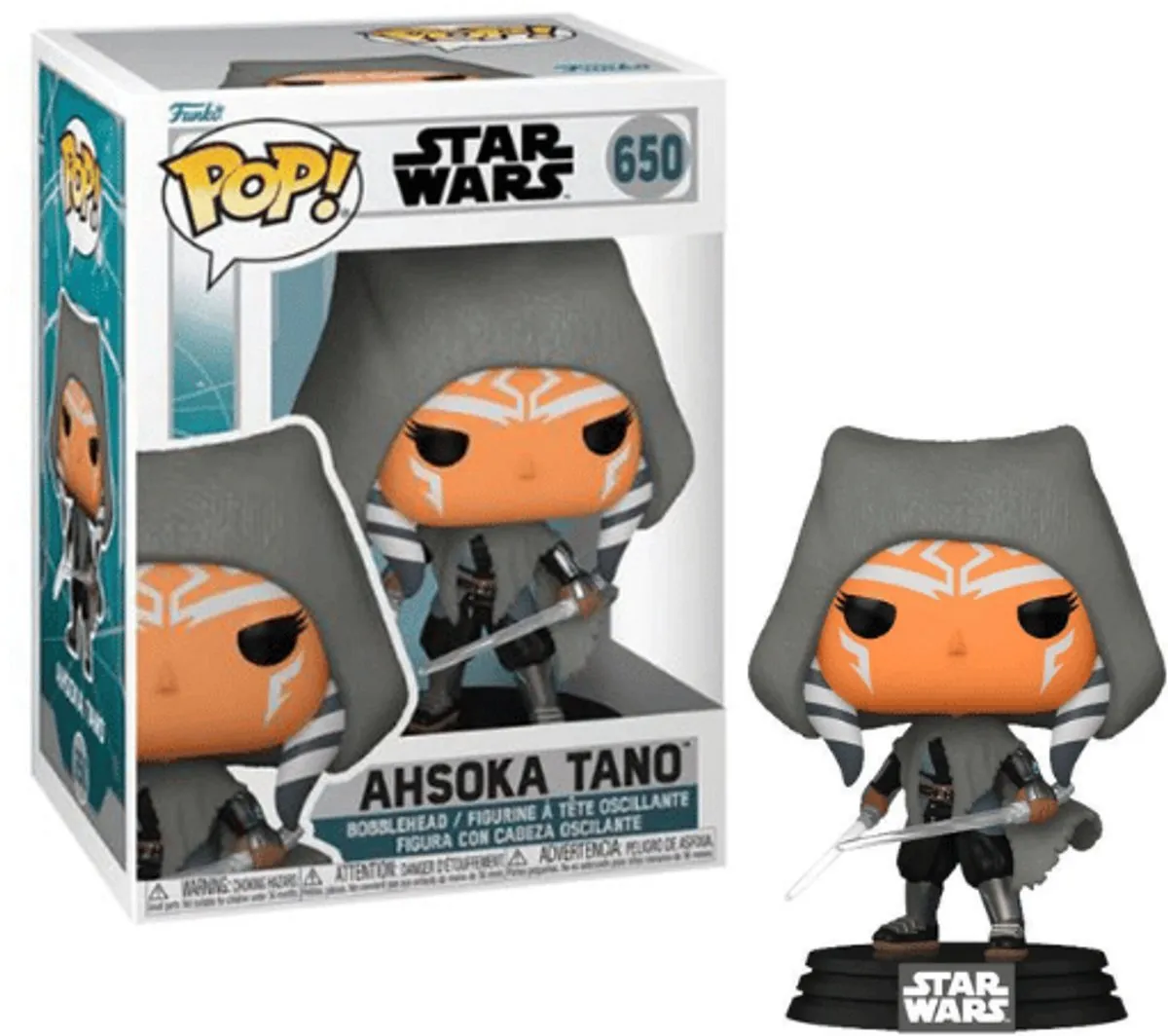 Funko Pop Star Wars Ahsoka Tano - 9,5 cm - Multi
