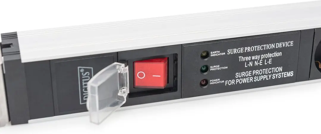 Digitus DN-95433 Patchkast Stekkerdoos 19" 1HE - Geaard - Aluminium/Zwart