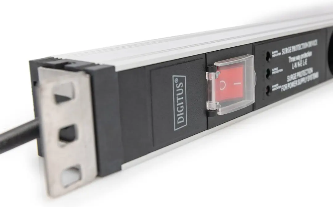 Digitus DN-95433 Patchkast Stekkerdoos 19" 1HE - Geaard - Aluminium/Zwart
