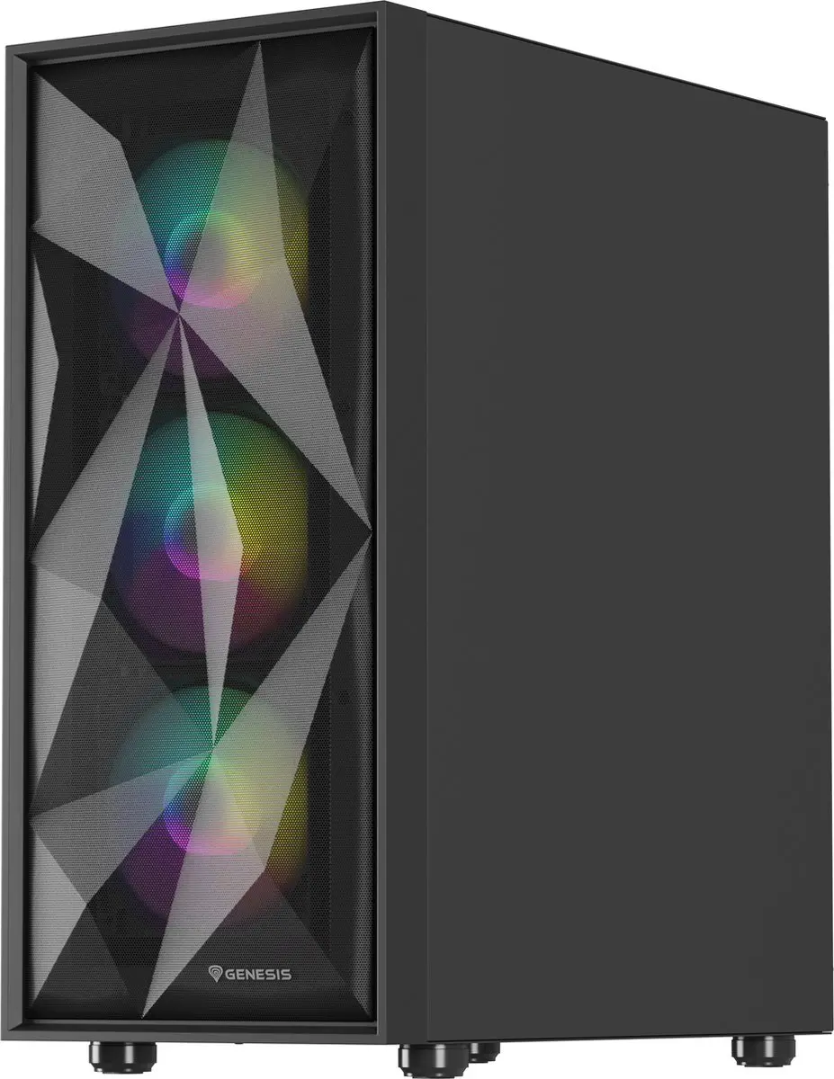 Genesis NPC-2172 Midi Tower PC-Kast - Zwart