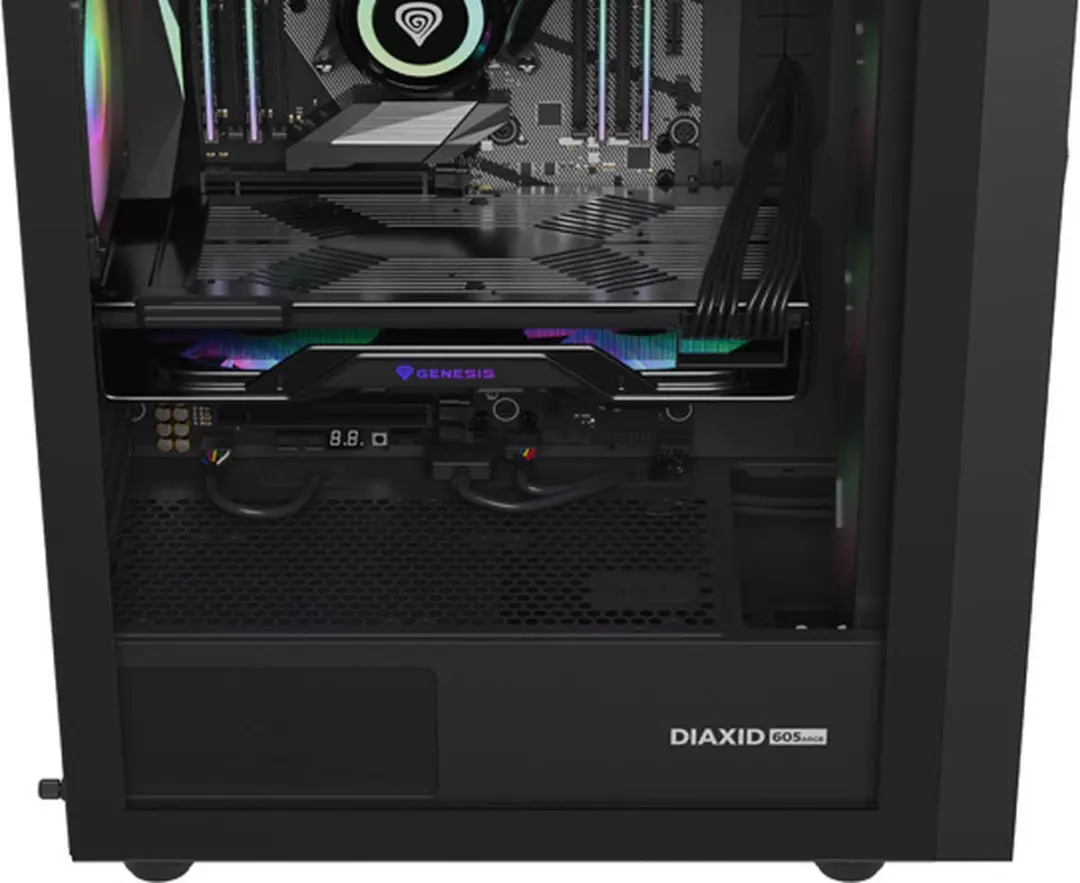 Genesis NPC-2172 Midi Tower PC-Kast - Zwart