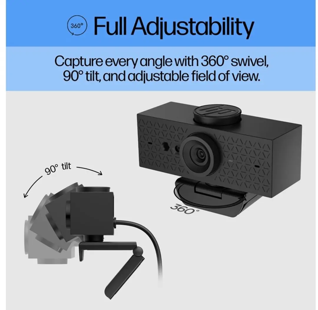 HP 620 FHD-webcam 527897784 - Zwart