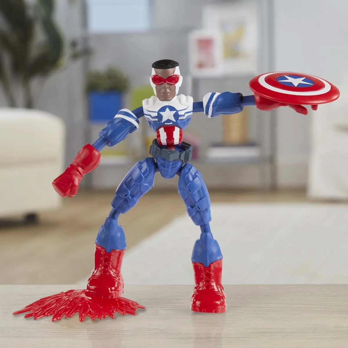 Marvel Captain America Bend & Flex Figuur F09715X0 - afbeelding 2 van 6
