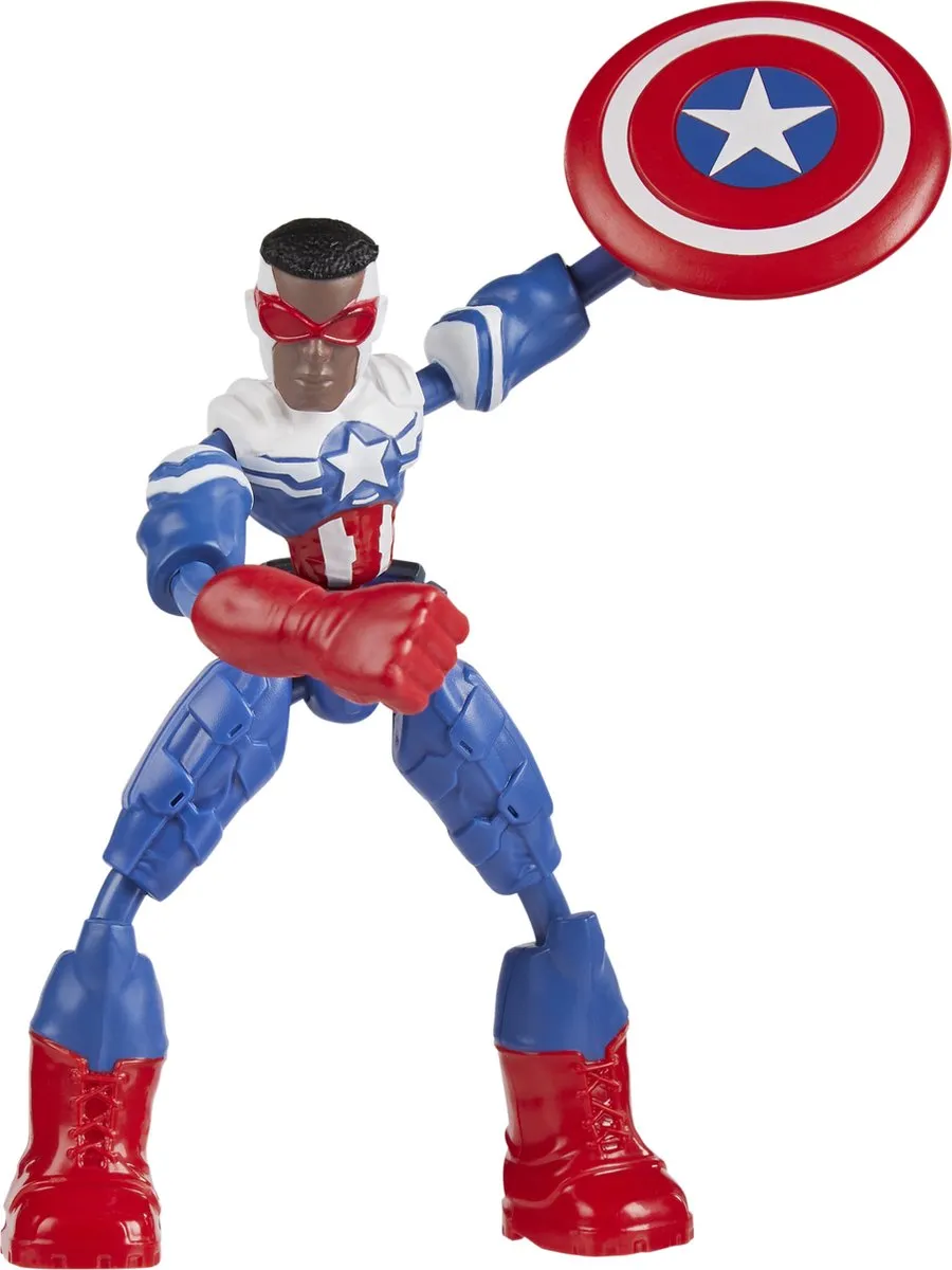 Marvel Captain America Bend & Flex Figuur F09715X0 - afbeelding 3 van 6