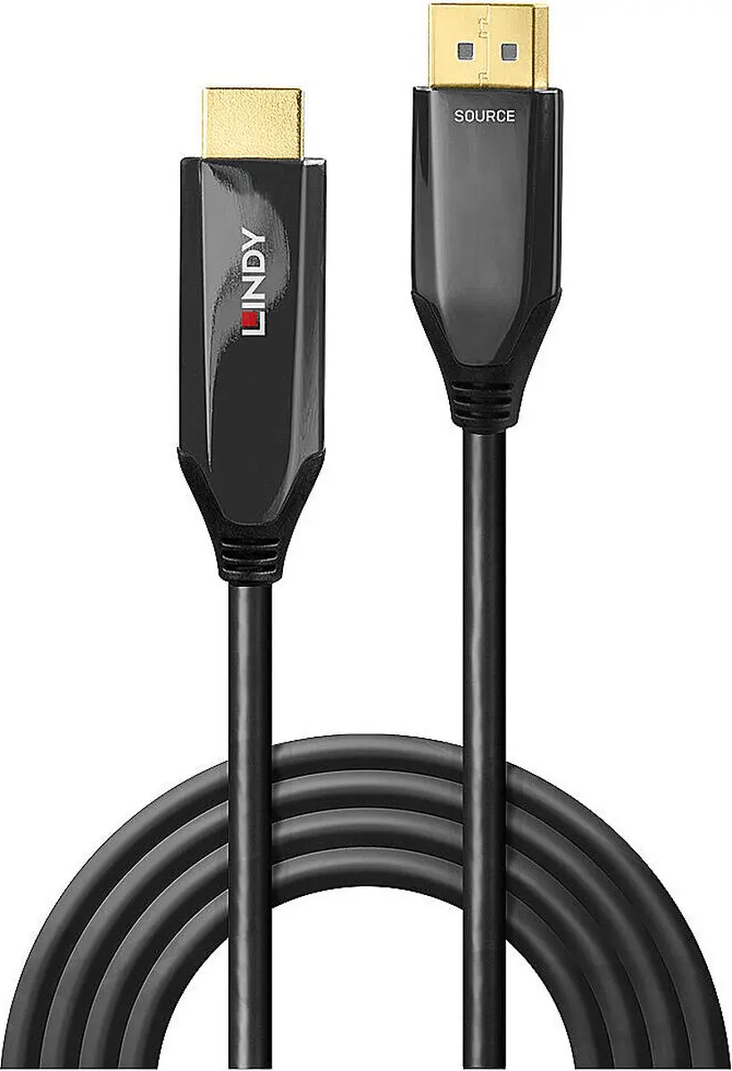 Lindy 40930 DisplayPort naar HDMI Adapterkabel 1m - Zwart