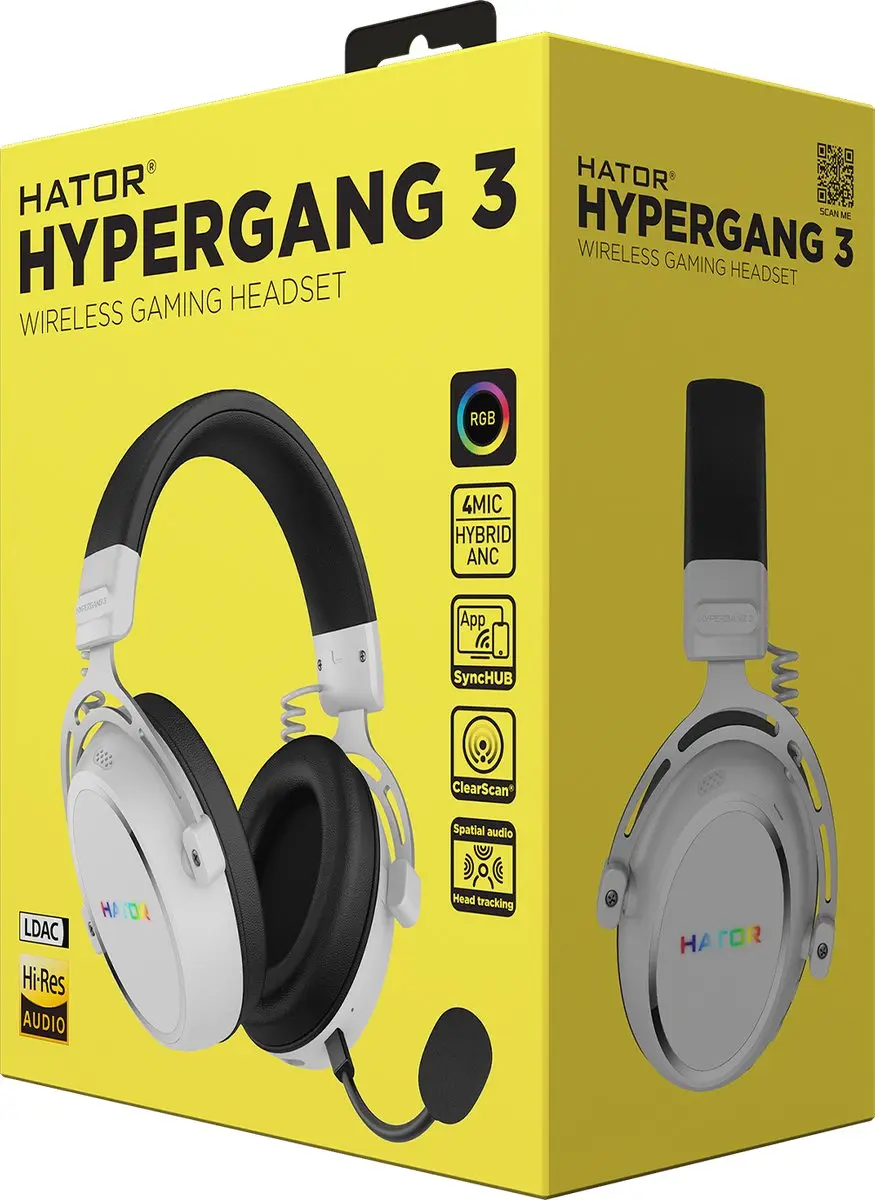 HATOR Hypergang 3 Draadloze Headset - Wit